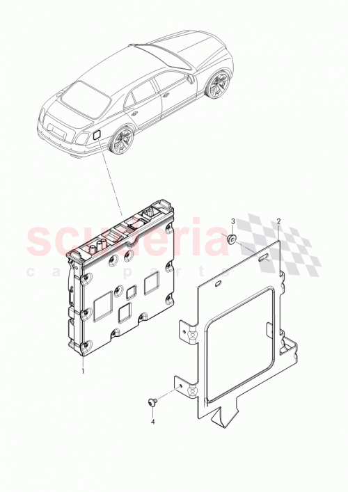 Part Diagram for Bentley 3Y0 919 159 B