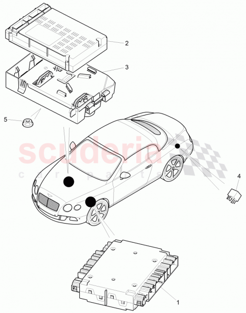 Part Diagram for Bentley 3W7 907 040 E