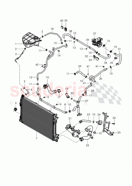 Part Diagram for Bentley 3W0 122 101 G