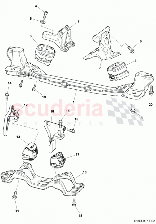 Part Diagram for Bentley 3W0399263G