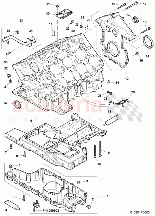 Part Diagram for Bentley 07C103085