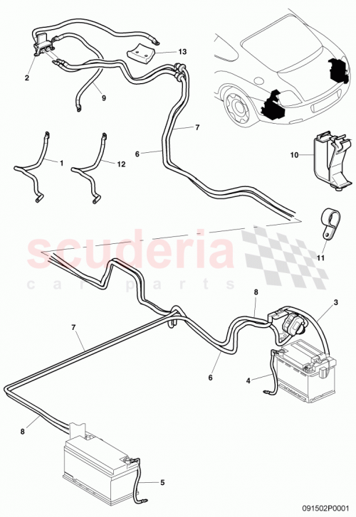 Part Diagram for Bentley 3W0971237C