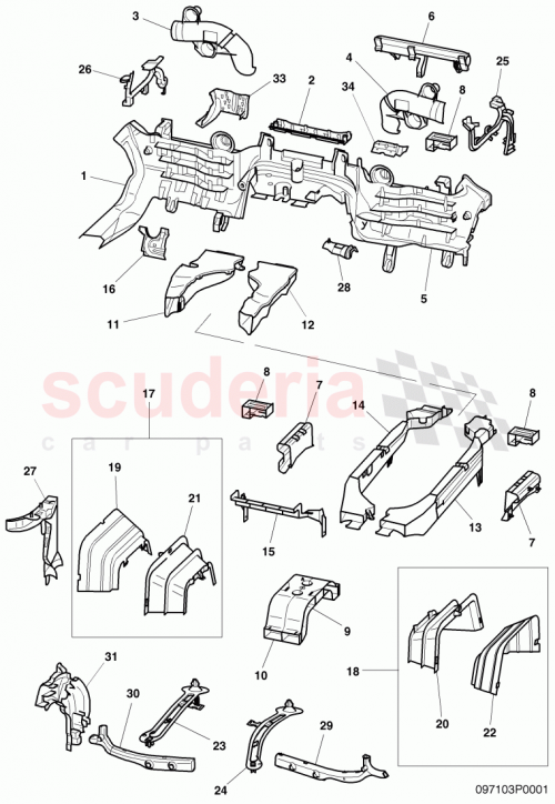 Part Diagram for Bentley 3D1971615D