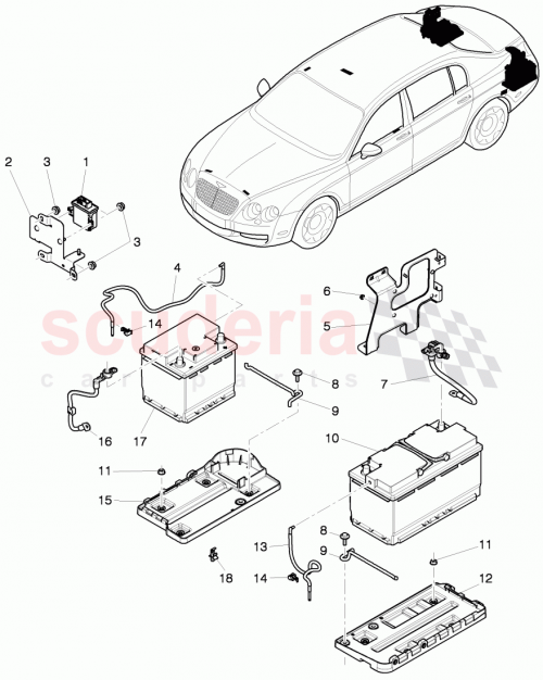 Part Diagram for Bentley 3W0804869A