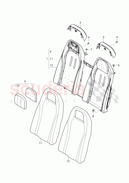 Part Diagram for Bentley 3W7 885 805 AA