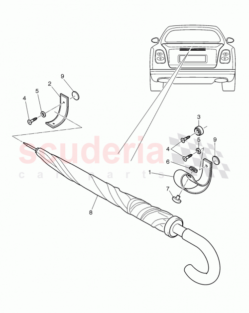 Part Diagram for Bentley 3Y0 867 621