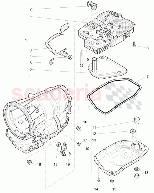 Part Diagram for Bentley 09E927760BB