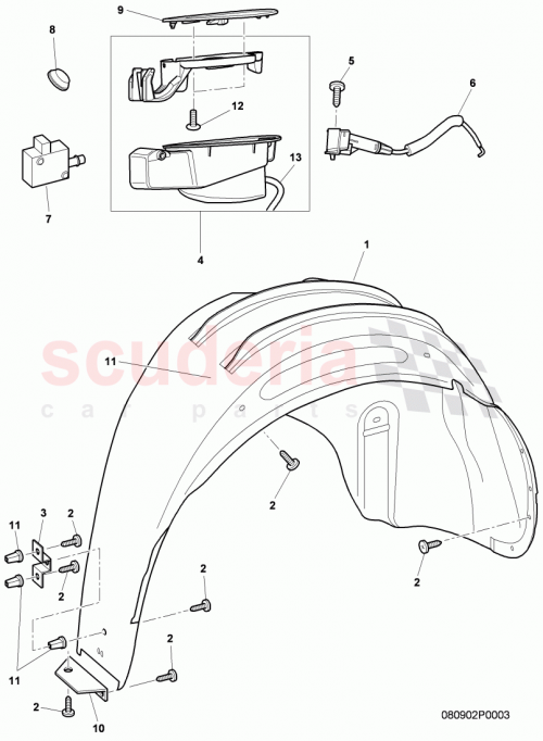 Part Diagram for Bentley 3W7854855