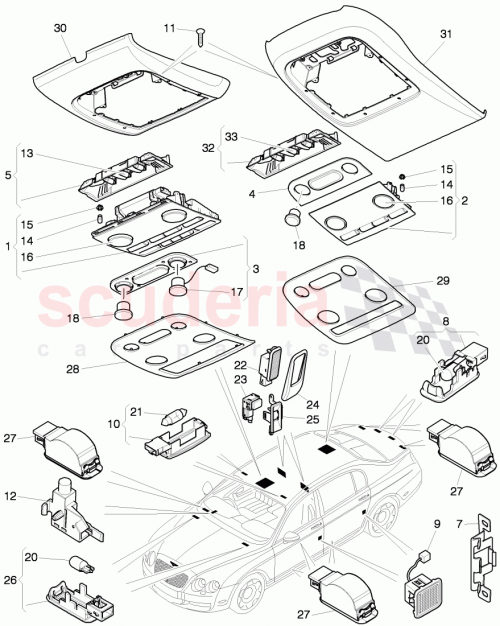 Part Diagram for Bentley 3W5959527AN