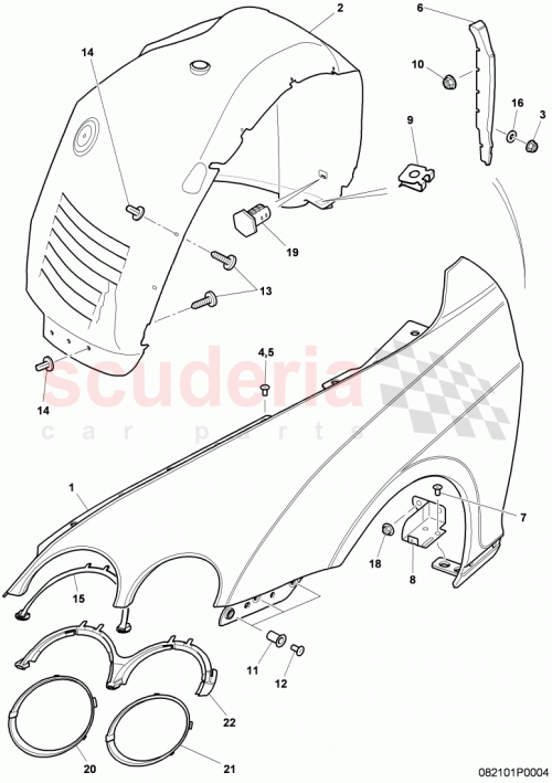 Part Diagram for Bentley 3W7809958A