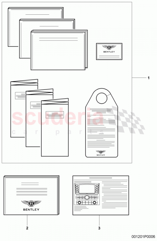 Part Diagram for Bentley 3W7 012 003 FC