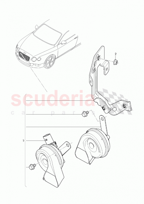 Part Diagram for Bentley 3W0 951 167 G