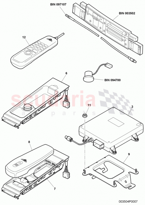 Part Diagram for Bentley 3W7 907 585