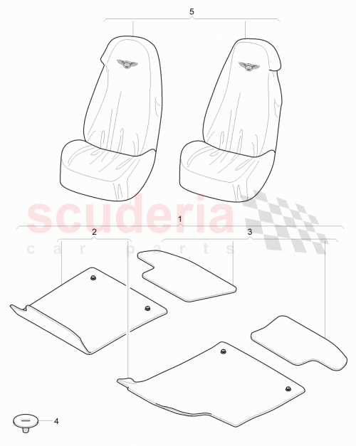 Part Diagram for Bentley 3W0 861 153