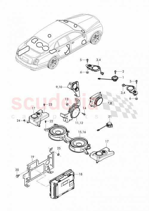 Part Diagram for Bentley 3Y0 035 535 C