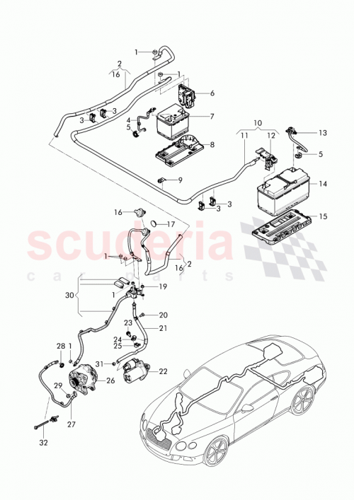 Part Diagram for Bentley 3W2 971 228
