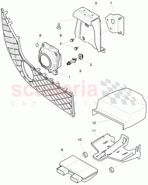 Part Diagram for Bentley 3W0 907 574 E