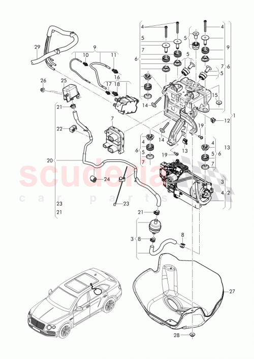 Part Diagram for Bentley 7L0 616 758