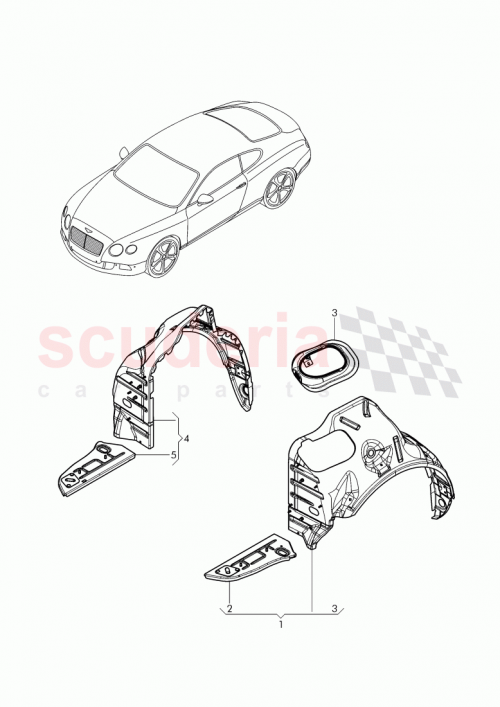 Part Diagram for Bentley 3W8809410C