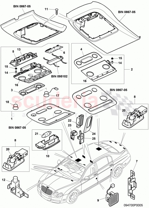 Part Diagram for Bentley 3D0919039