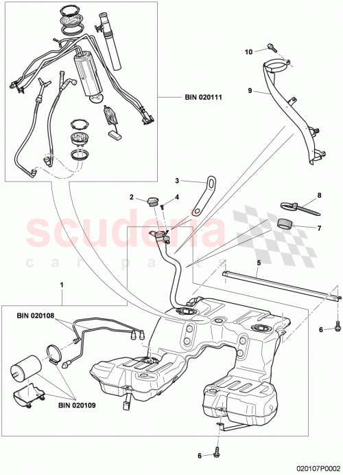 Part Diagram for Bentley 3W8201021AF