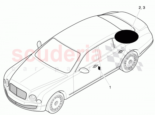 Part Diagram for Bentley 3Y0 010 000 AJ