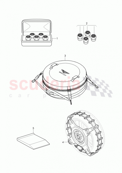 Part Diagram for Bentley JNV 018 927