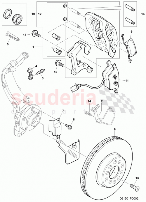 Part Diagram for Bentley 3W0615311A