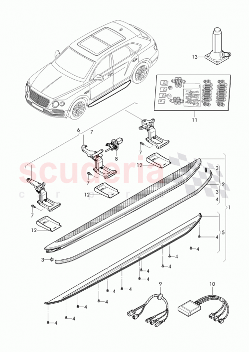 Part Diagram for Bentley 36A071850B