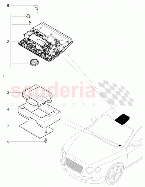 Part Diagram for Bentley JNV 907 410 E