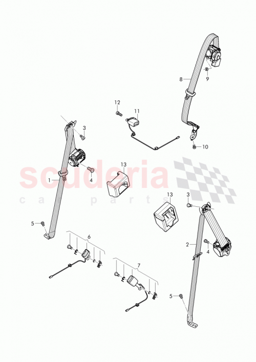 Part Diagram for Bentley 36A 857 740 F