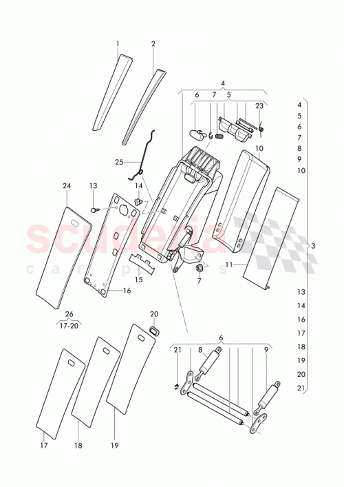 Part Diagram for Bentley 3W0 885 081 G