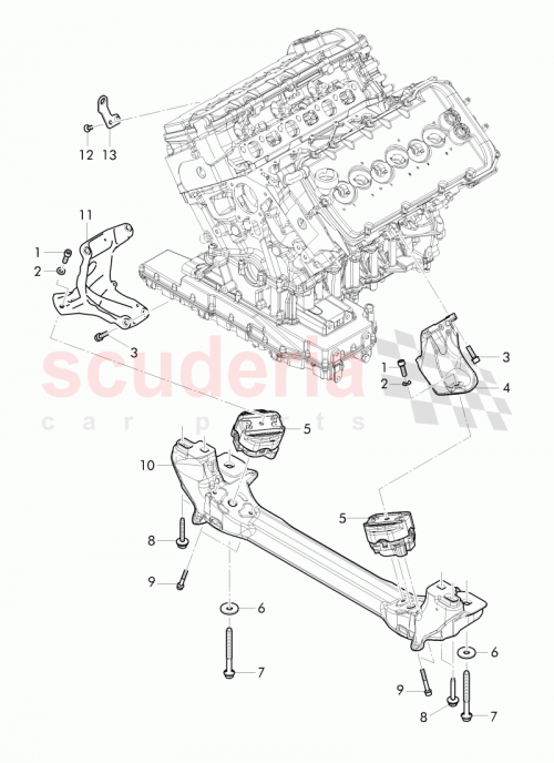 Part Diagram for Bentley 3W0 199 308 J