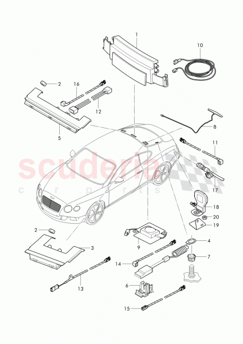 Part Diagram for Bentley 3W1 998 527