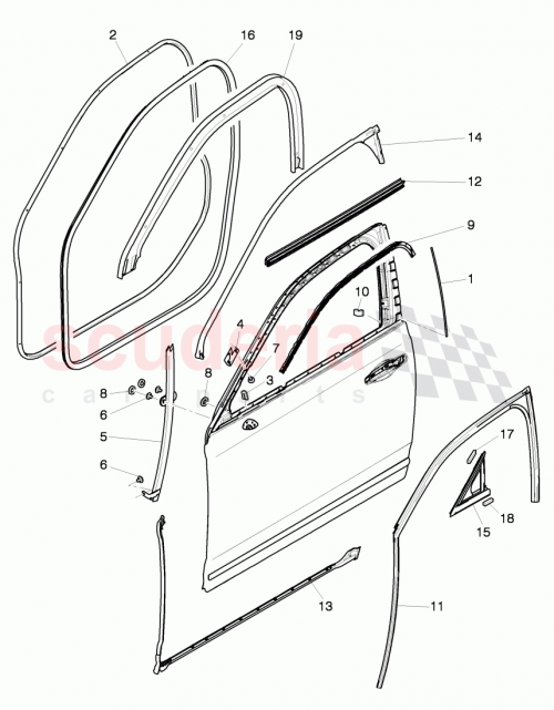Part Diagram for Bentley 3Y5 837 434 D