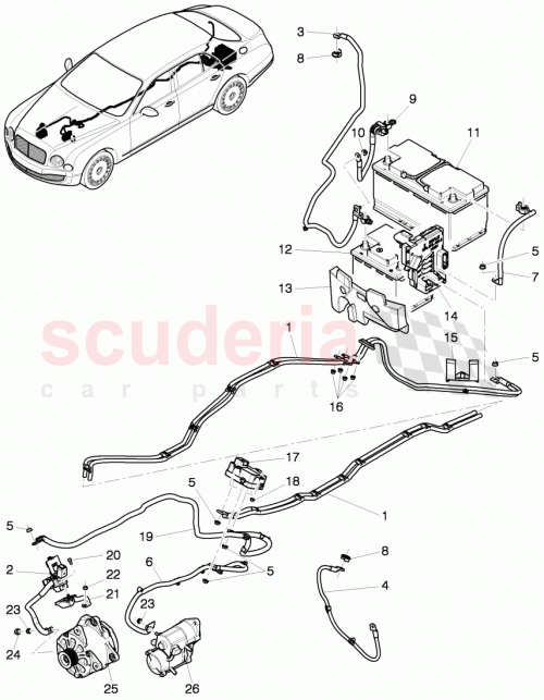 Part Diagram for Bentley 3Y0971794