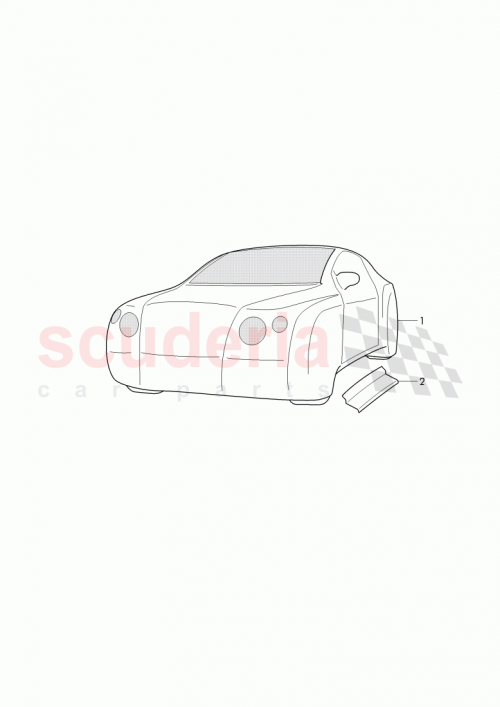 Part Diagram for Bentley 3W8 000 290 N
