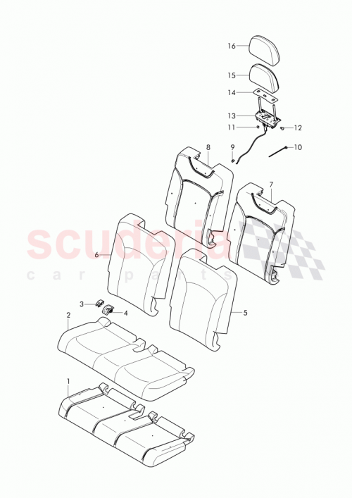 Part Diagram for Bentley 36A 883 088
