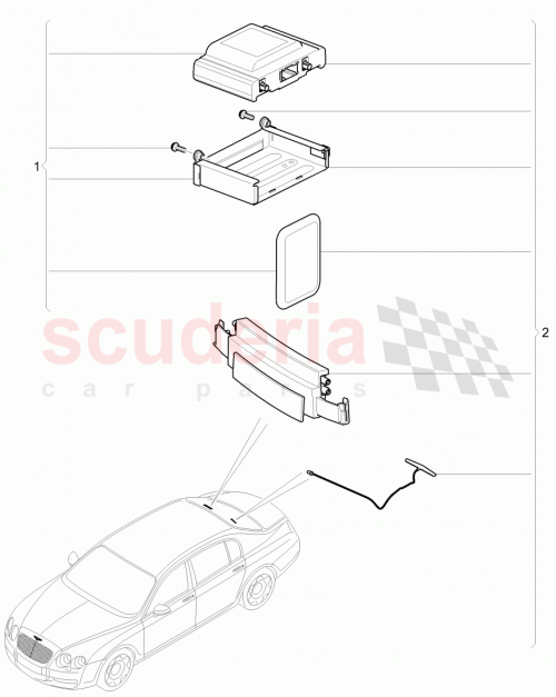 Part Diagram for Bentley JNV 907 722 J