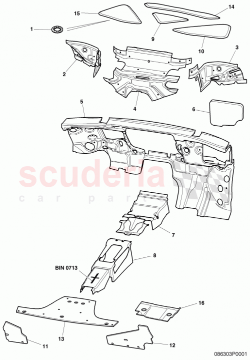 Part Diagram for Bentley 3W8864783B