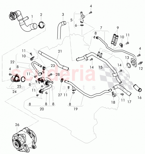 Part Diagram for Bentley 079 121 137 M