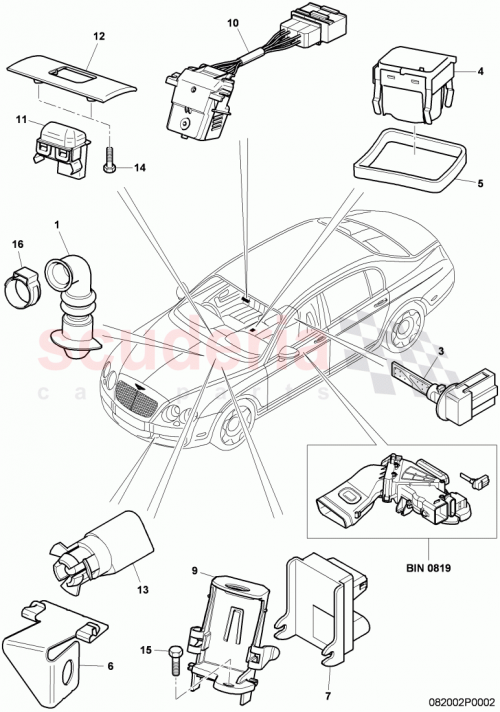 Part Diagram for Bentley 3D0907527