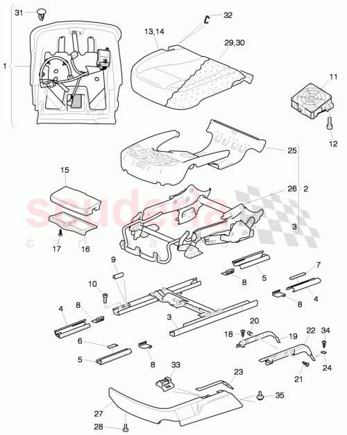 Part Diagram for Bentley 3W5881554L