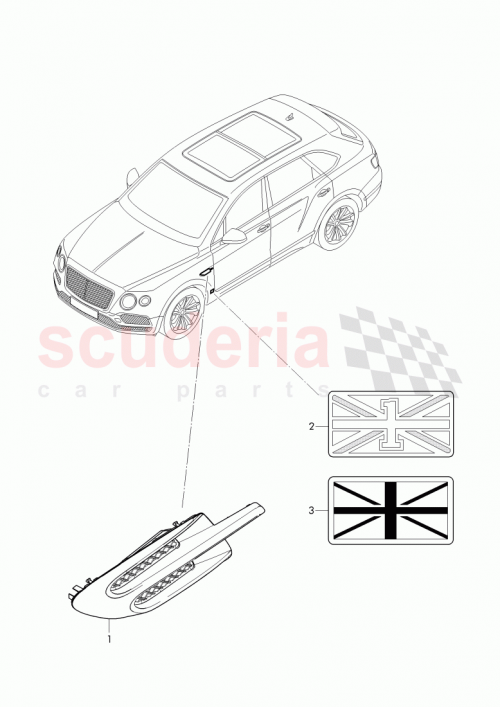 Part Diagram for Bentley 36A 821 273 D