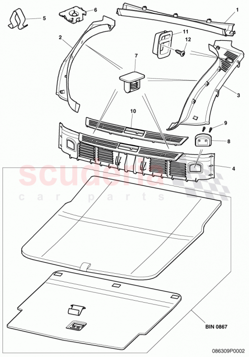 Part Diagram for Bentley 1J0864203D