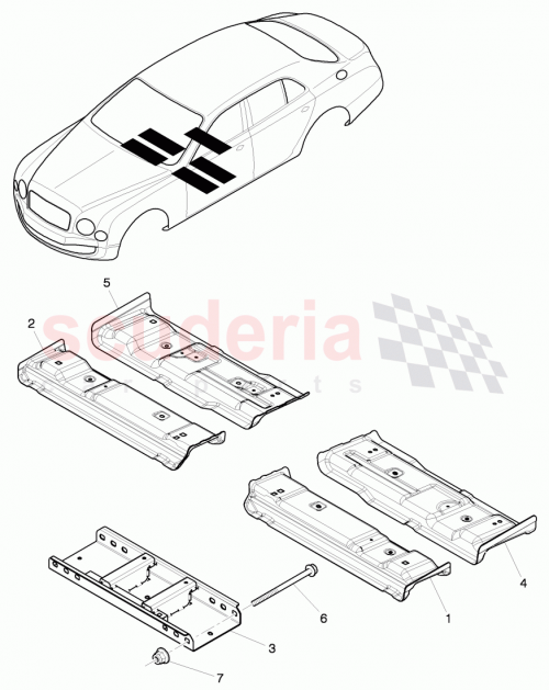 Part Diagram for Bentley 3Y0803301A