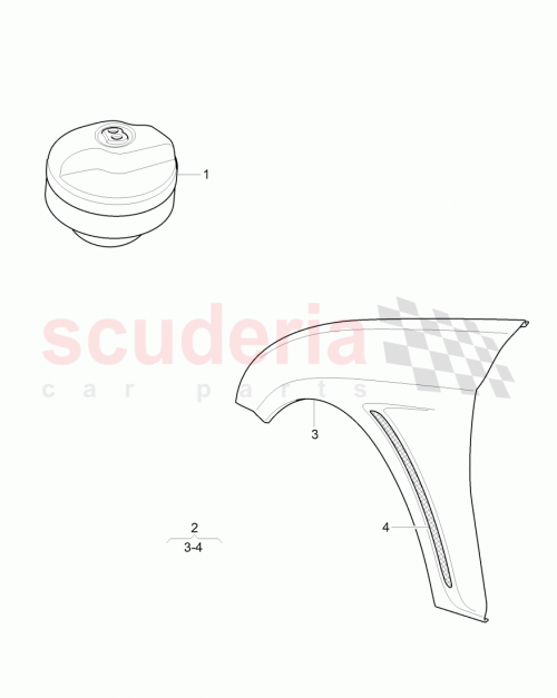 Part Diagram for Bentley 3W3 837 503 A
