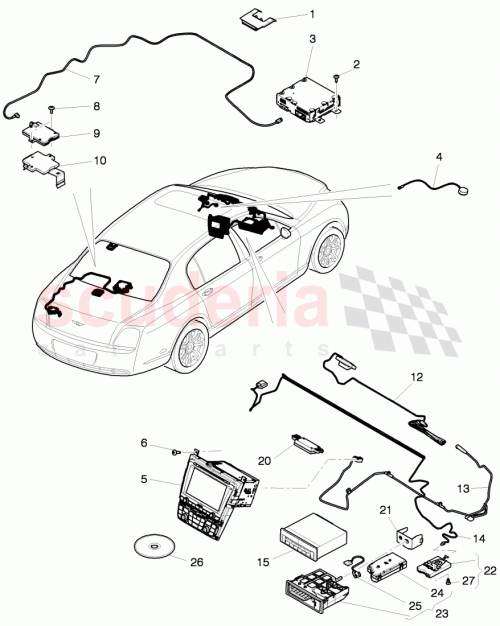 Part Diagram for Bentley 3W0 937 061 A