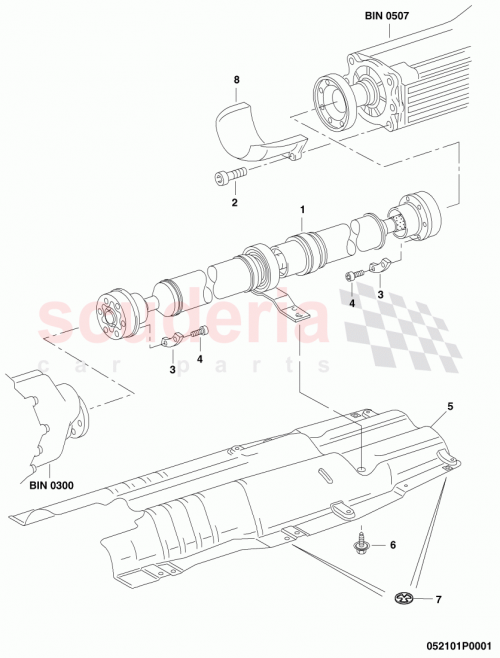 Part Diagram for Bentley 3W0521101D
