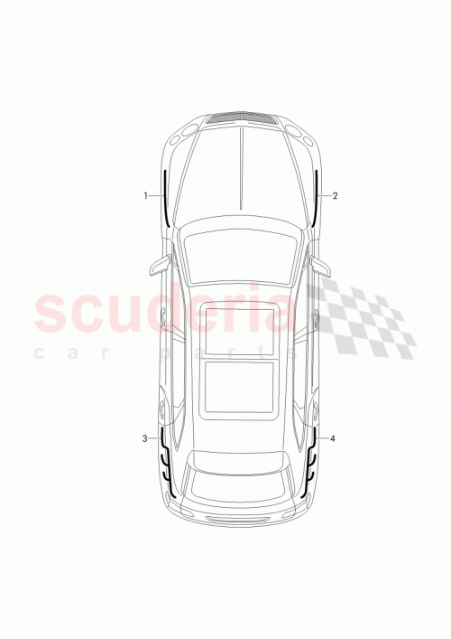 Part Diagram for Bentley 4M0 972 254 N